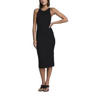 Spanx® Womens  Smooth Jersey Midi Racer Dress, Black